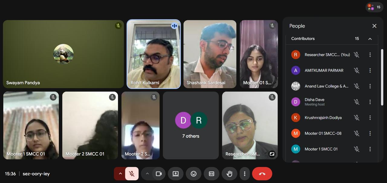 Shri Gordhanbhai S. Patel 3rd State Level Online Moot Court Competition, 2026